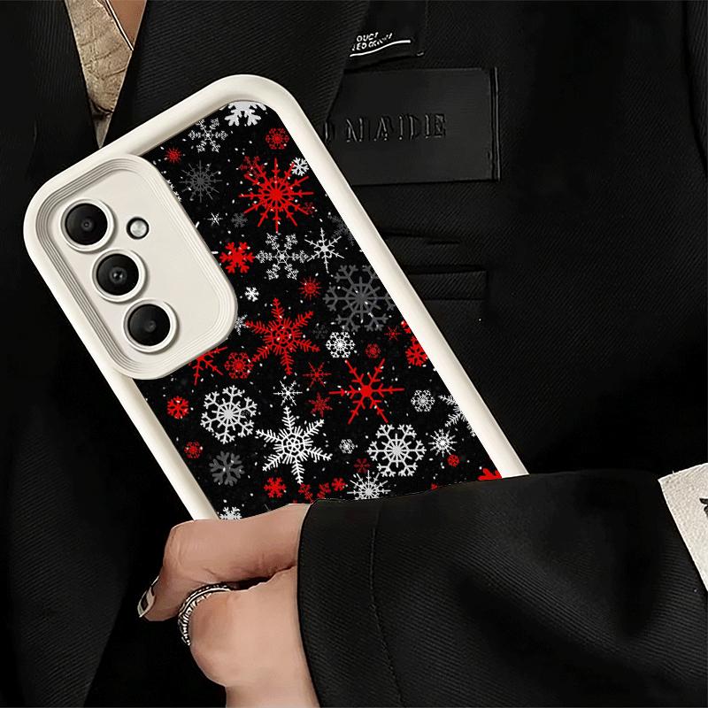 Phone Case for Samsung Galaxy S26 S25 Ultra S24 FE Snow Snowflake Winter Cold Shell S23 Plus S22 + S21 S20 5G Soft Silicone Fund
