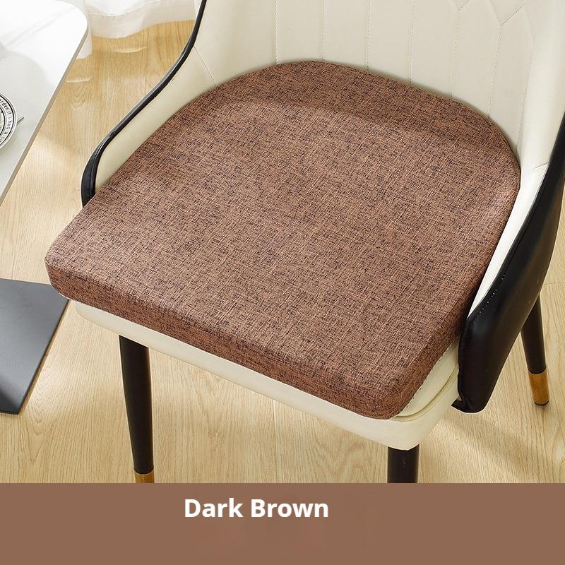 Seat Dining Chair Cushion Imitation Cotton and Linen Four Seasons Long Sitting Fart Cushion Restaurant Chair Cushion