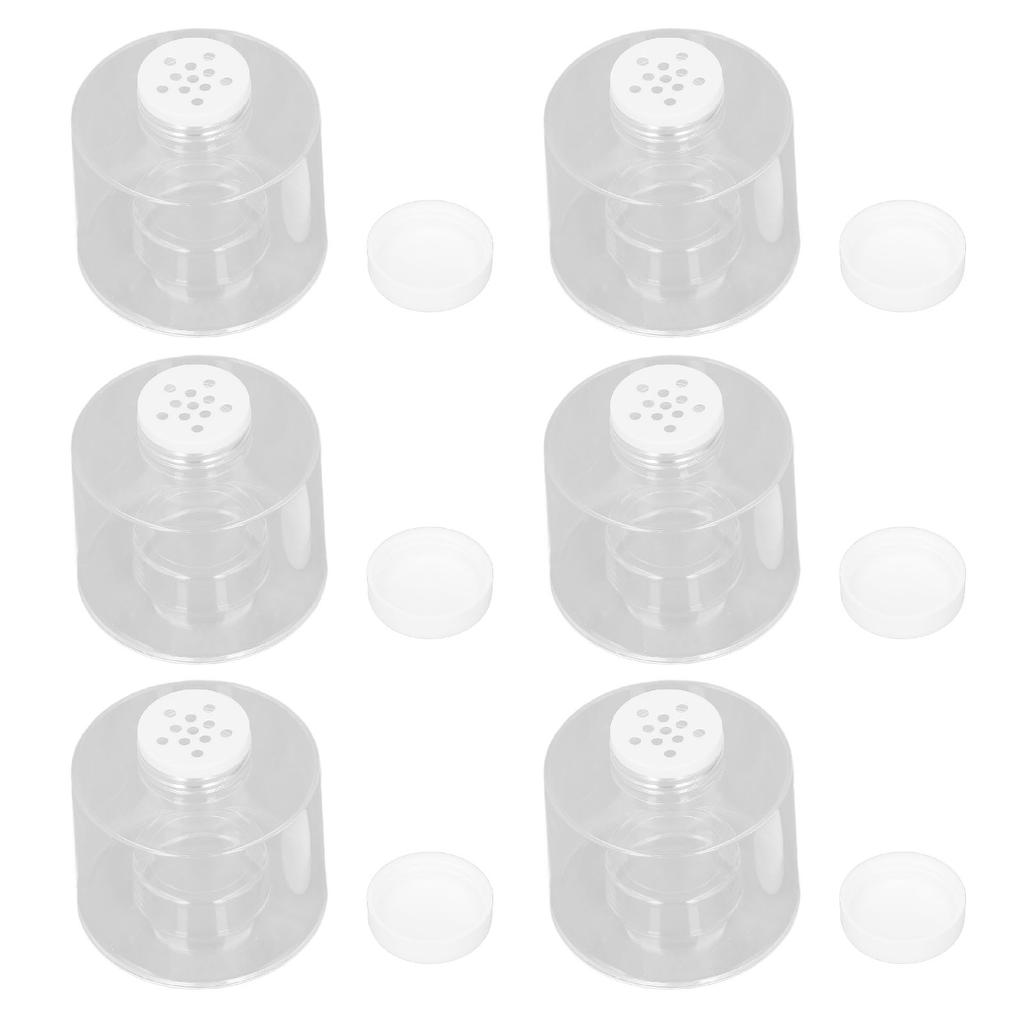 6 Pcs Stackable Spice Pot Spice Tower Spice Color Transparent Pot Seasoning Bottle for Kitchen
