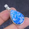 Blue Triplet Opal Gemstone 925 Sterling Silver Jewelry Pendant 1.85"