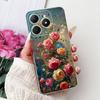 4G Clear For Realme Note 60 Case RMX3933 Luxury Butterfly Love Flowers Cool Lion Painted Phone Case For Realme Note 60X RMX3938
