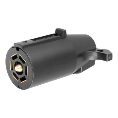 CURT 7-Way RV Connector Plug To Power Taillights Turn Signals and More -