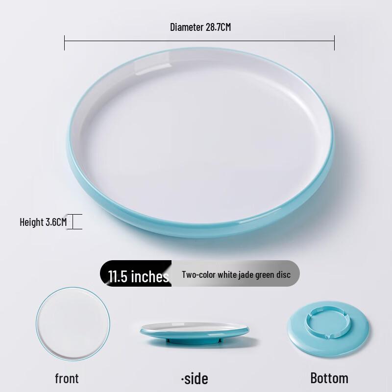 Nordic Melamine Round Dinner Plate