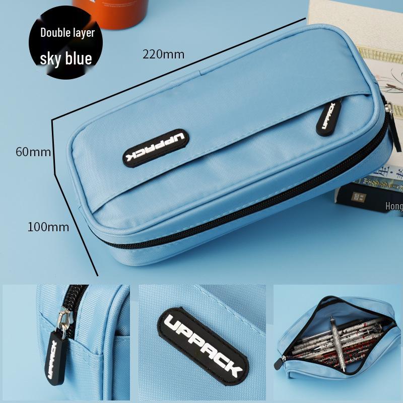 Μινιμαλιστική Διπλή Θήκη Πολλαπλών Χωρητικοτήτων για Μαθητές Δημοτικού - Σχεδιασμός Εμπνευσμένος από Διαδικτυακή Διασημότητα