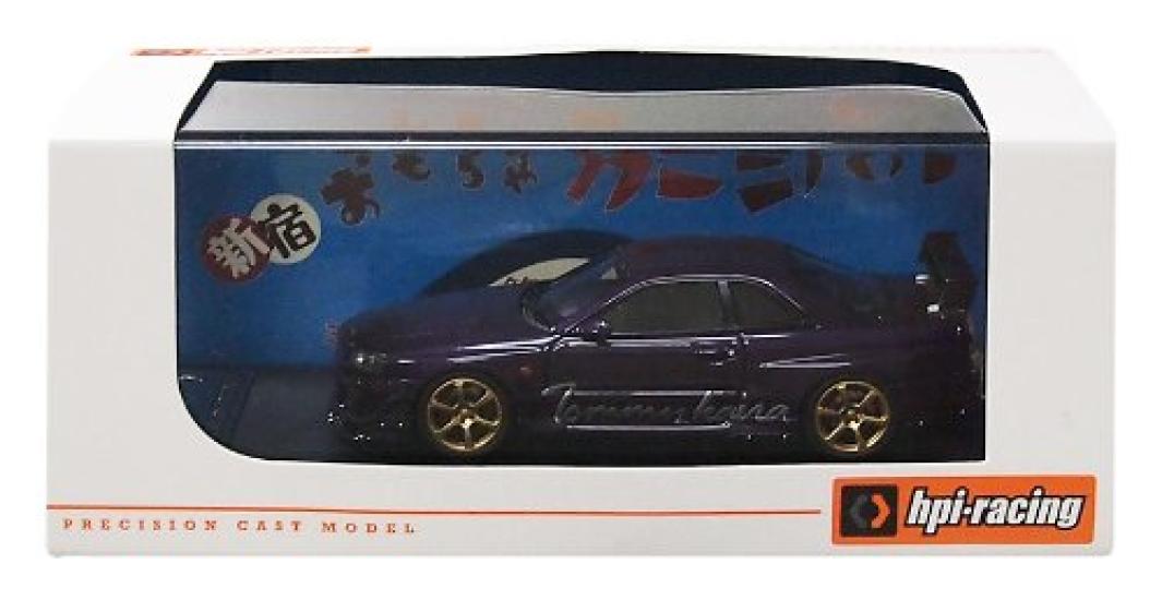 

HPI Tommykaira R R34 Midnight Purple Готовая модель 1/43 [IIAD Custom]