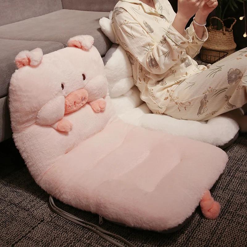 Lovely Pig Bear Rabbit Dog Cushion Chair Butt Pillow Plush Toy Square Non-Slip Seat Cushion Office Home Send Gifts To Friends