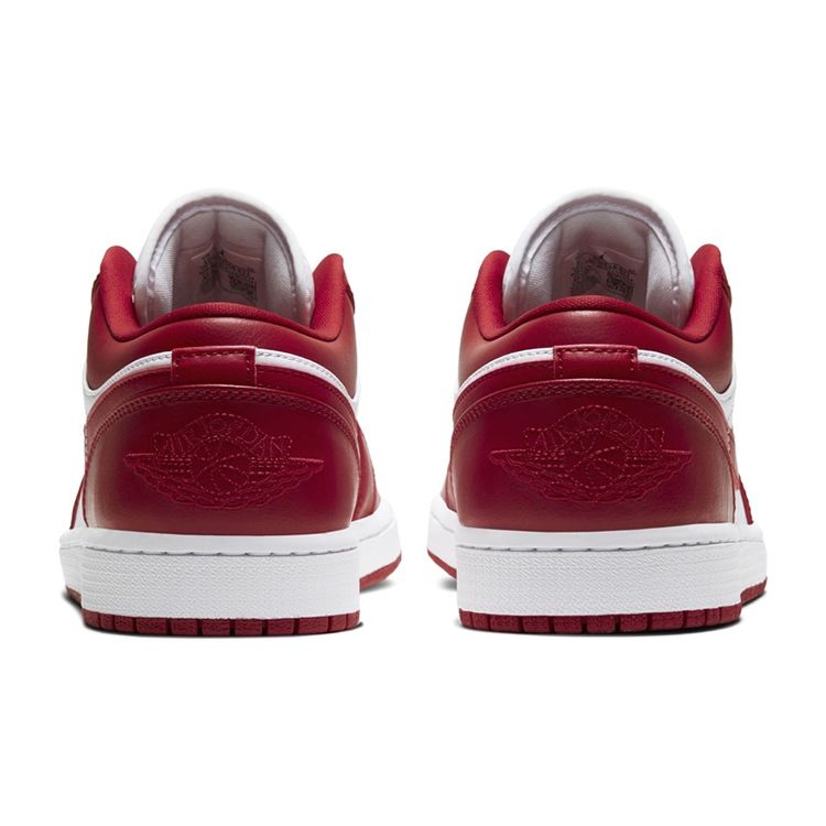 Air Jordan 1 Low Gym Red Men Sneakers White 553558-611