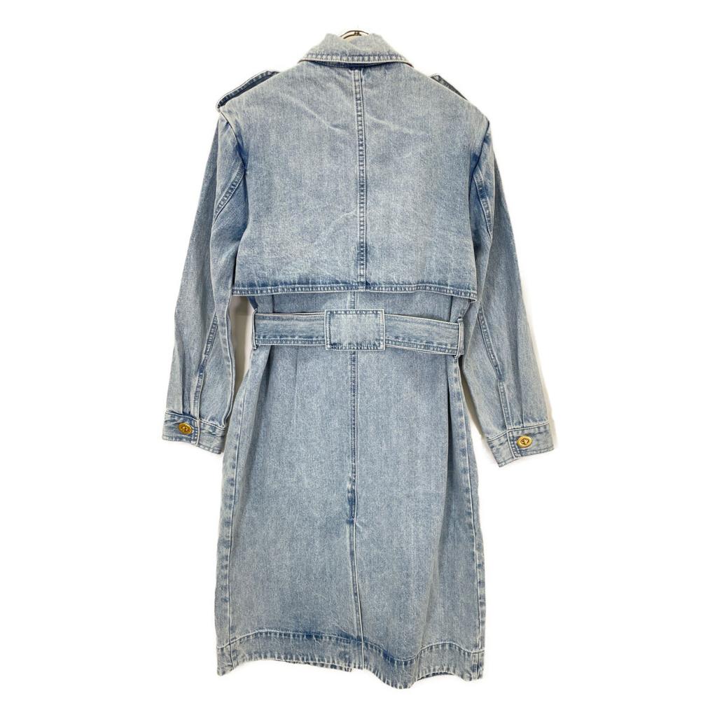 Coach Indigo Denim Tulip Trench Coat Coat 0 IndigoUsed