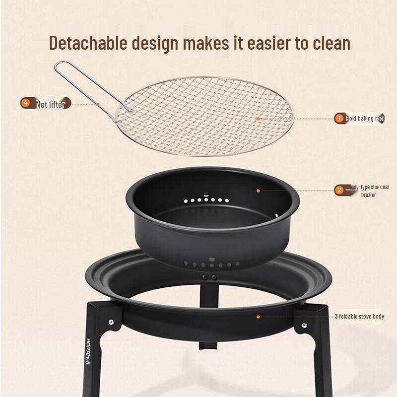 Multifunctional Outdoor/Indoor Charcoal Tea Stove Set