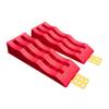 2 Pieces RV Leveling Ramp Heavy Duty Anti-Slip Wheel Thickened Design Tire