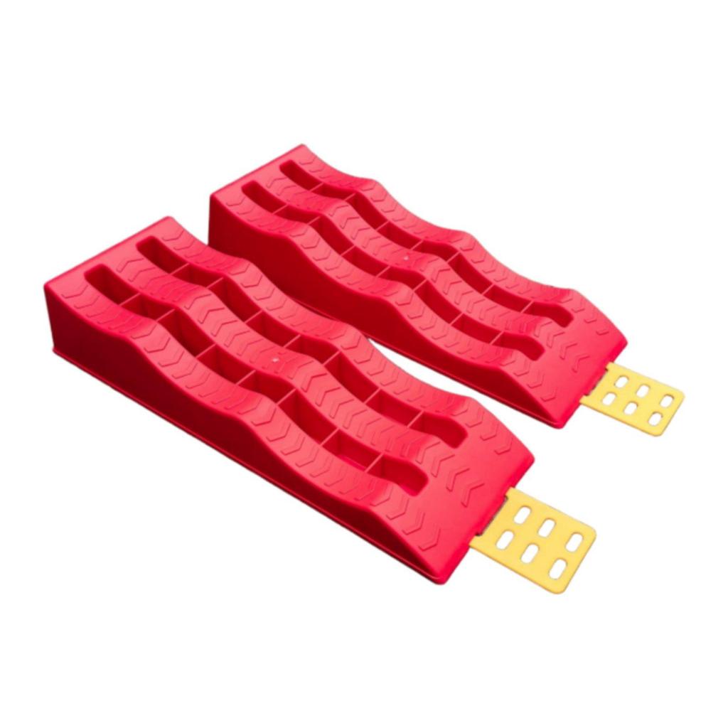 2 Pieces RV Leveling Ramp Heavy Duty Anti-Slip Wheel Thickened Design Tire