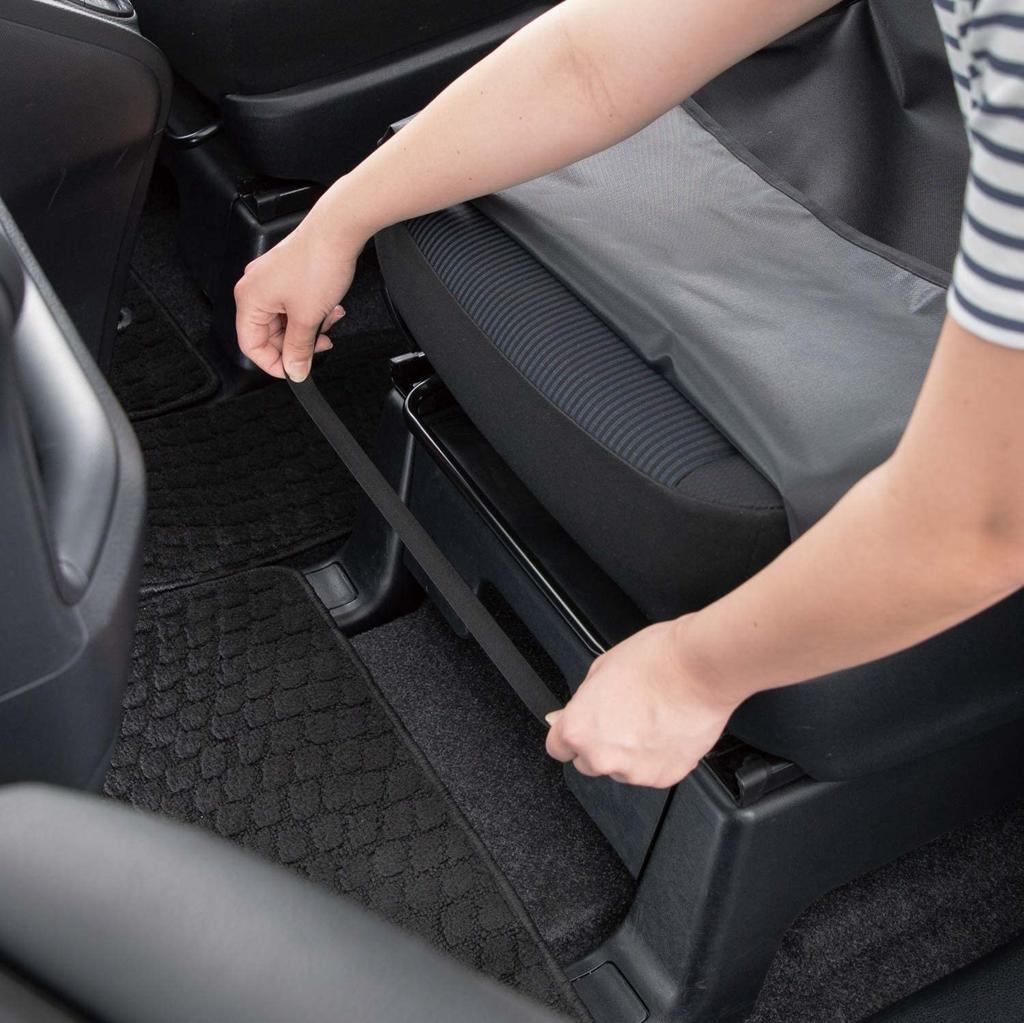 BONFORM FineTex EX Wide Size Seat Front Seat Cover Cover, Waterproof, Water-Repellent, (1 piece), Black, 4092-10BK