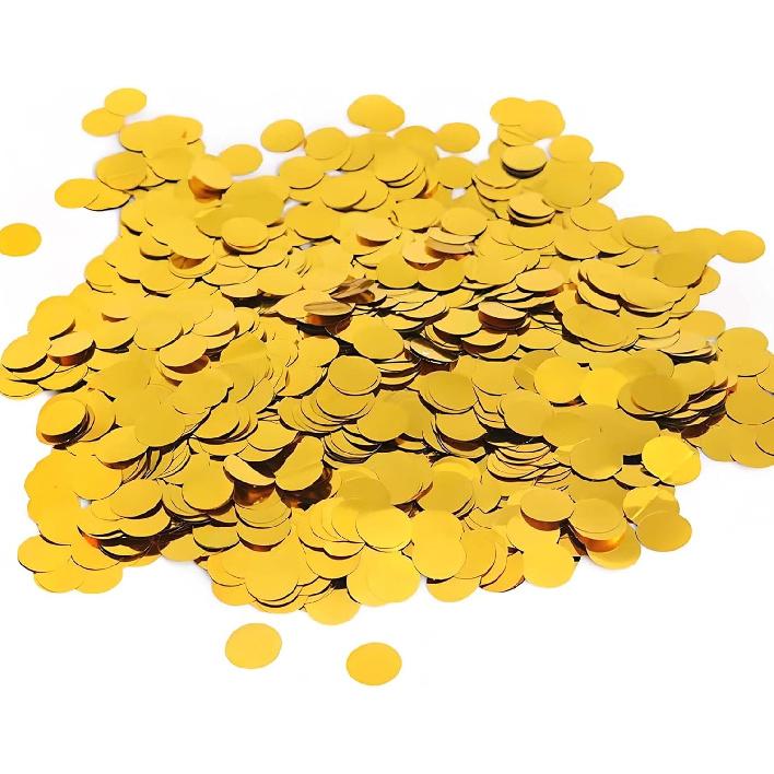 Rainbow Metallic Foil Confetti 8000 Pcs Multicolor Shiny Round Table Confetti for Fill Balloon Wedding Graduation Party Decorations,60g of pack