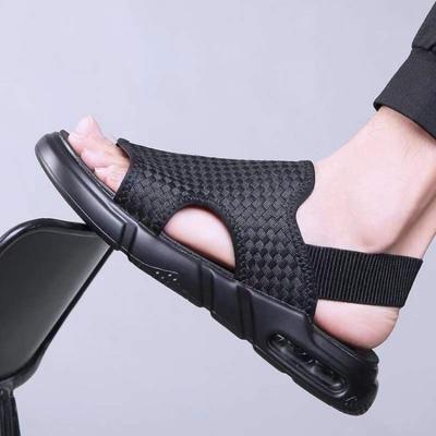 Nieuwe Zomer Schoenen voor Mannen Casual Outdoor Mannen Strand Sandalen Mode Lucht Kussen Mesh Platte Slippers Sandalia Masculina
