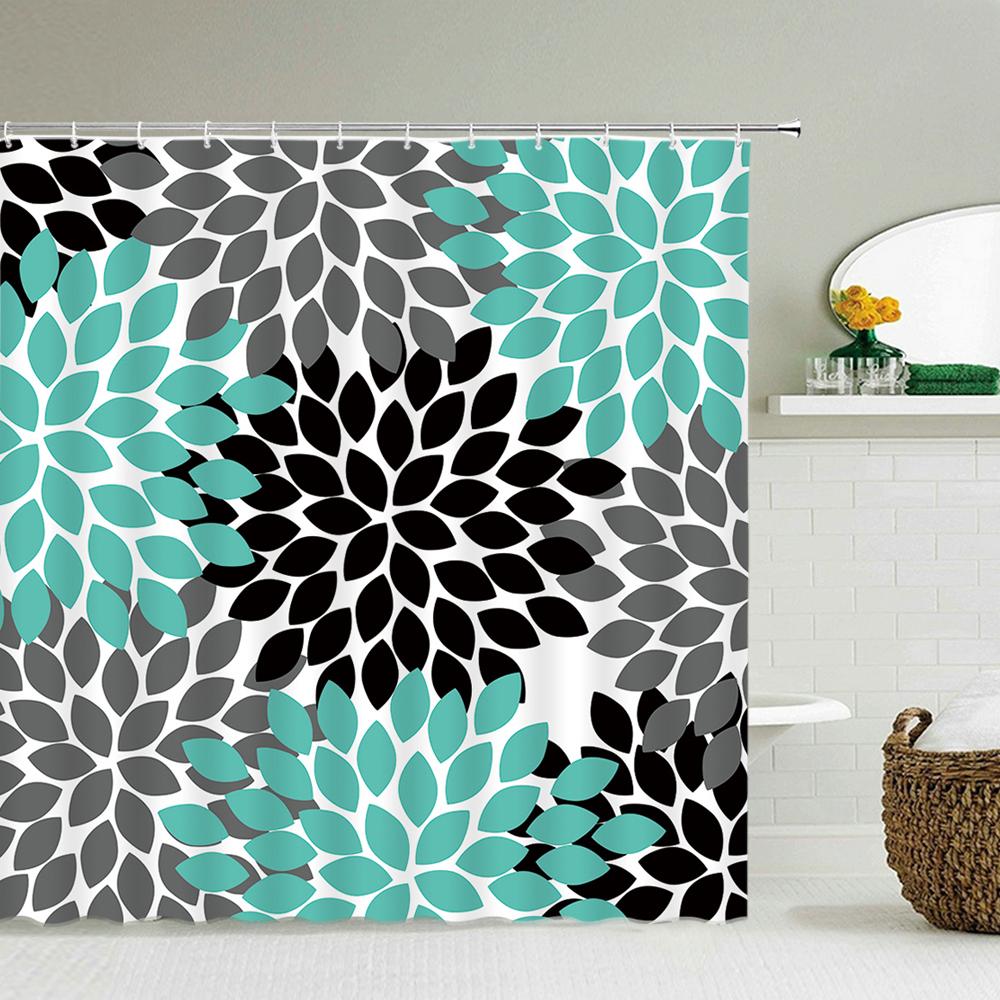 Bathroom Curtain Modern Simple Pattern Home Decor Waterproof Polyester Shower Curtains Bath Screen 180*180Cm & 180*200Cm