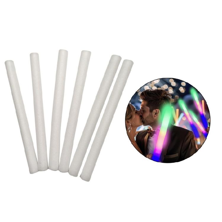 12 Count Foam Glowing in Dark Sticks Color Changing Flashing Modes Party Supplies for Event Weddings Festivals