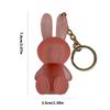 Elegant Lip Gloss Charm Keychain Fashion Rabbit Key Ornament Rabbit Key Pendant Perfect for Daily Wear and Party Wear