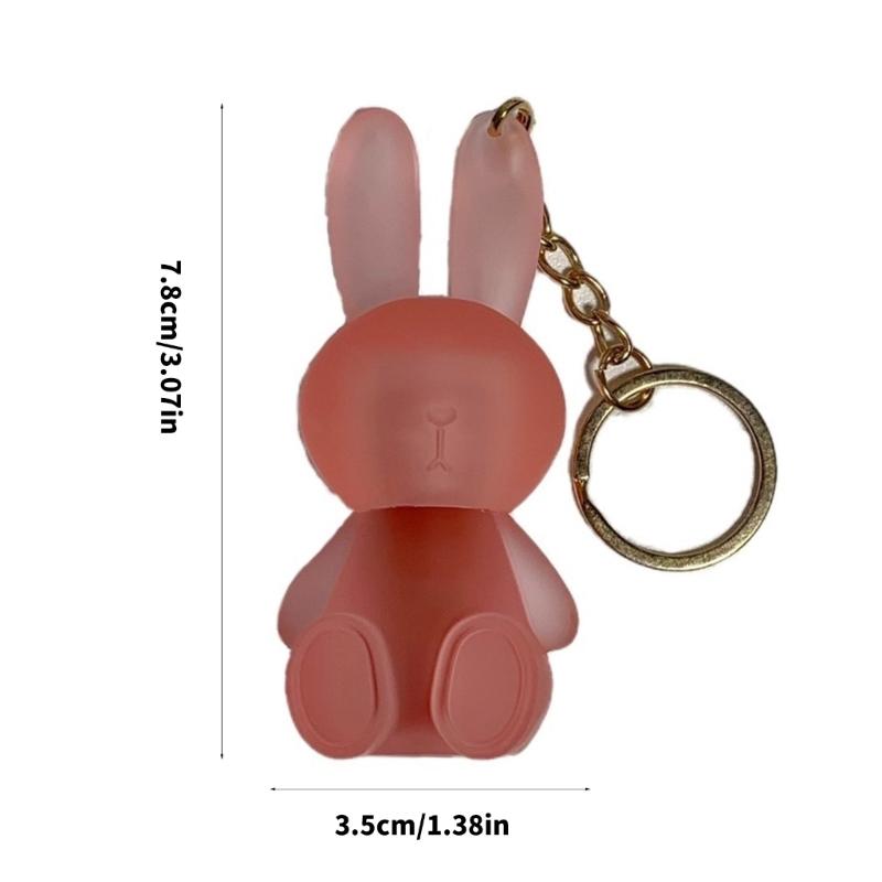 Elegant Lip Gloss Charm Keychain Fashion Rabbit Key Ornament Rabbit Key Pendant Perfect for Daily Wear and Party Wear