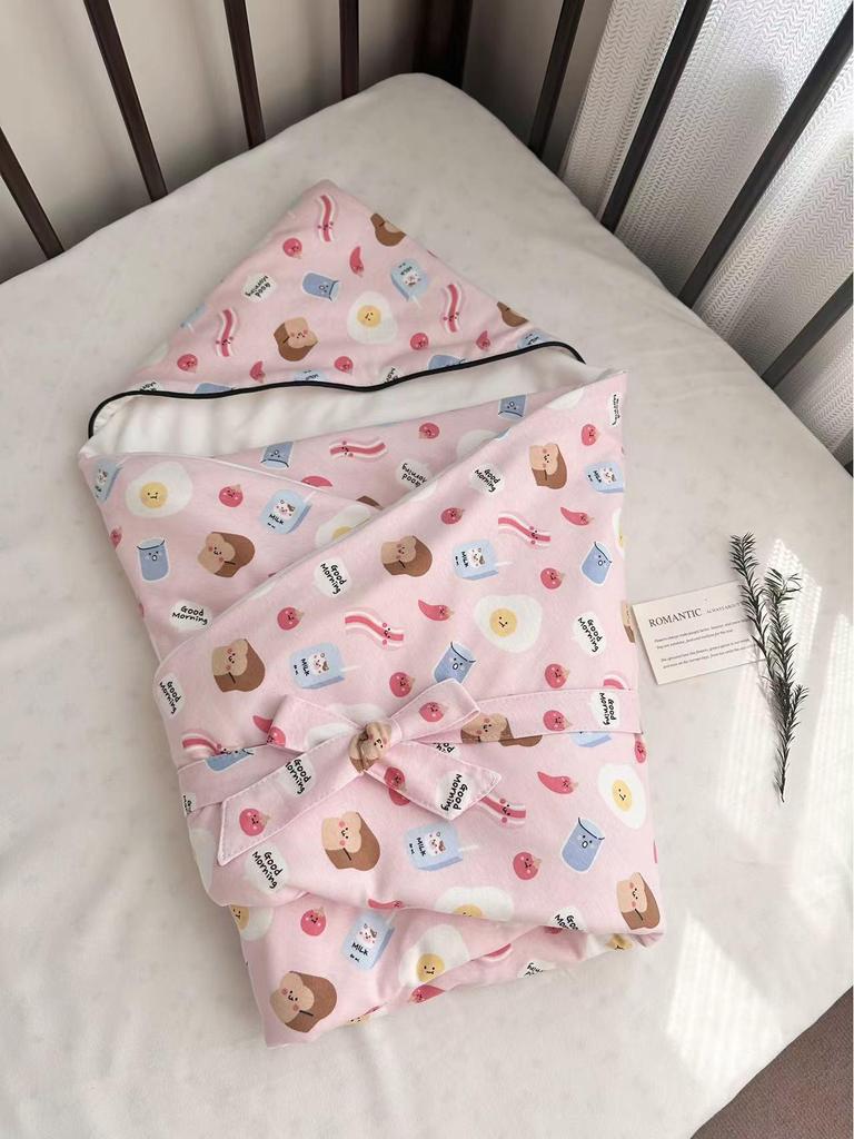 Pure Cotton Knitted Baby Swaddle Blanket for All Seasons