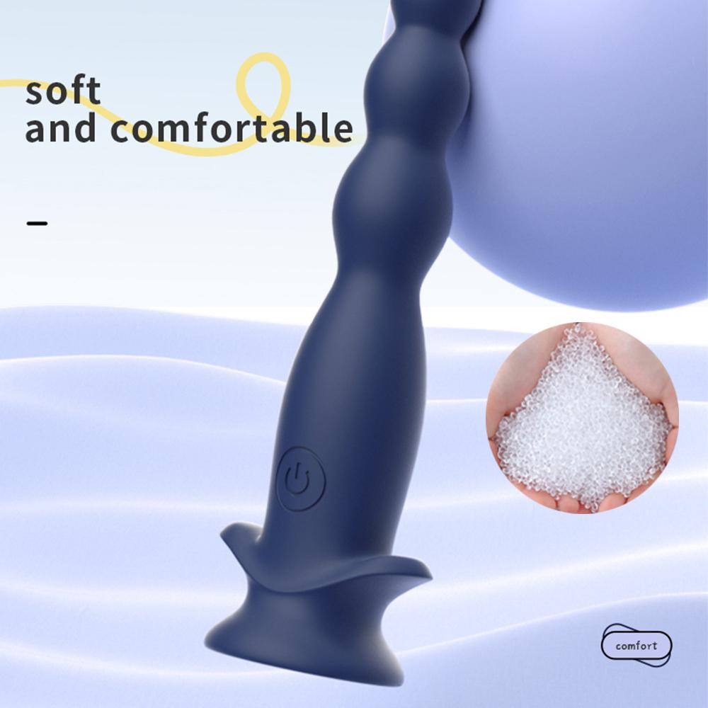 Male Prostate Massager Anal Plug Vibrator Silicone Anal Beads For Woman Men Vibrating Masturbation Anal Dilator Adult Sex Toys