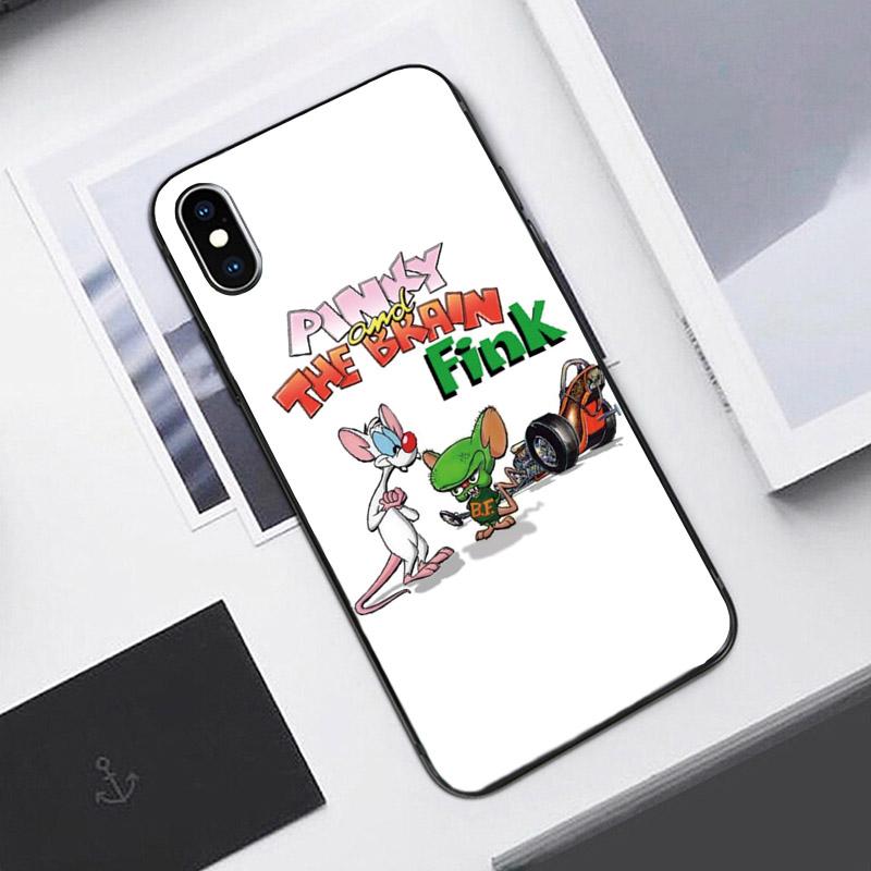 High Quality Phone TPU Case Cartoon TV Series Pinky and the Brain For iPhone 5 5S SE 2020 6 6s 7 8 Plus X XR XS MAX 11 11Pro Max