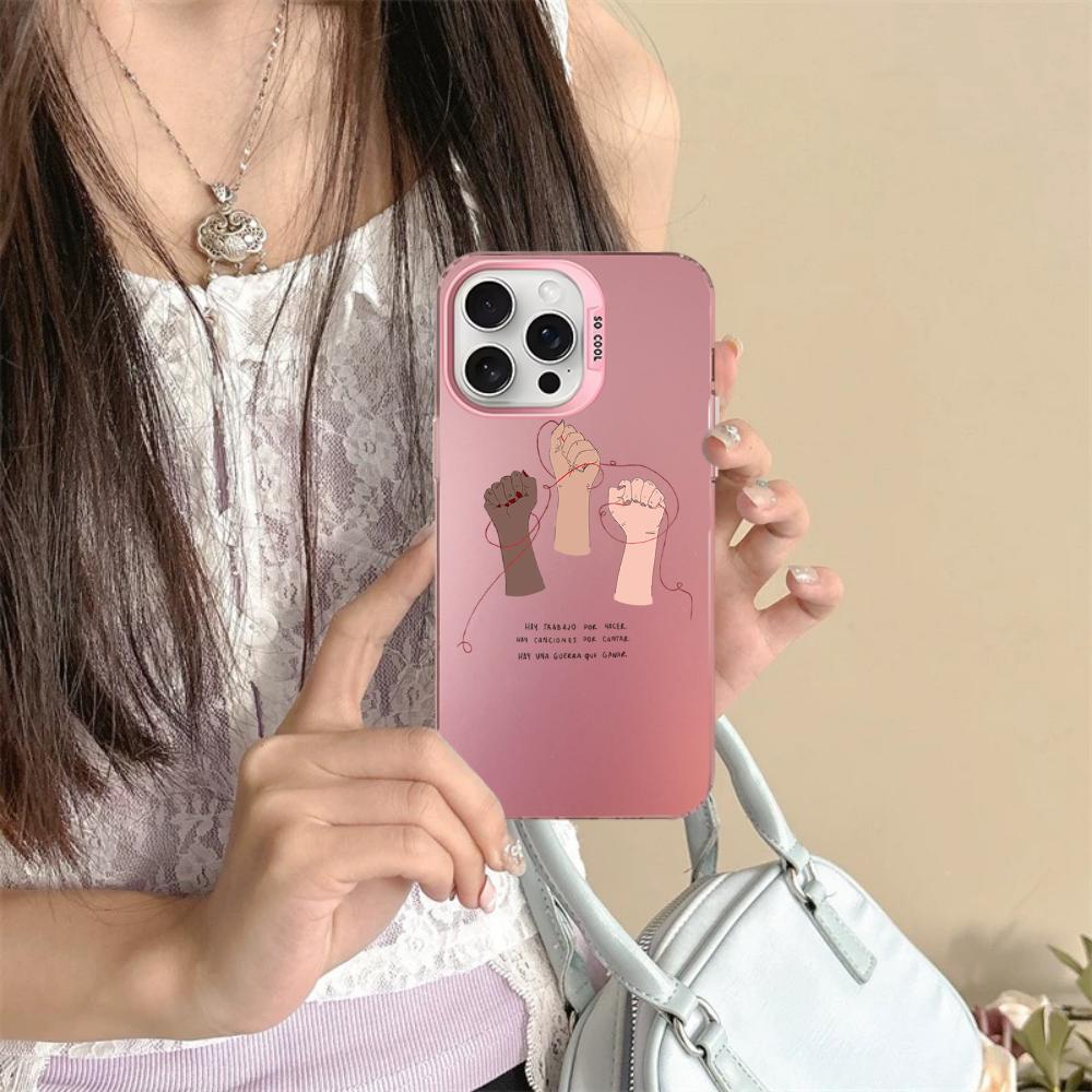 Feminist Feminism Aesthetics Girl Power Phone Case For iPhone16 15 14 13 12 11 Pro Max X XR 8 7 Plus Matte Shockproof Back Cover