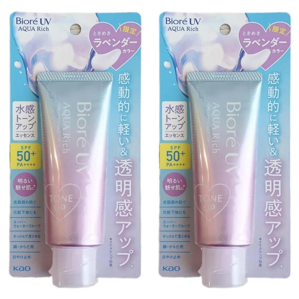 Biore UV Aqua Rich Tone-Up Essence White Muguet Нежный аромат 70 г