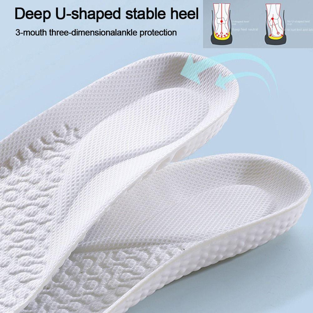 Sports Cushion Sole Shock Absorption Orthopedic Insoles Shoe Pads EVA Insoles Running Insoles