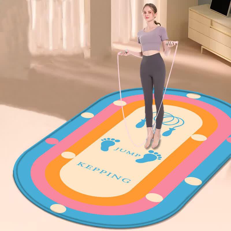 TLXT Rainbow Soundproof Jump Rope Mat