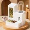 Automatic Hamster Feeder 3 In 1 Food And Water Dispenser 3-Cell Feeding Station with 125ml Bottle for Home Bunny Ferrets Small Animal