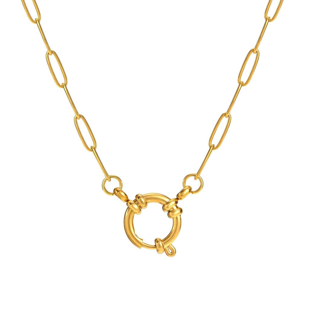 18K Gold Vacuum-Plated Animal and Plant Pendant, DIY Base, Stainless Steel