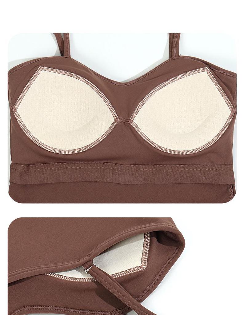Women's Adjustable Thin Strap Sports Bra for Yoga
