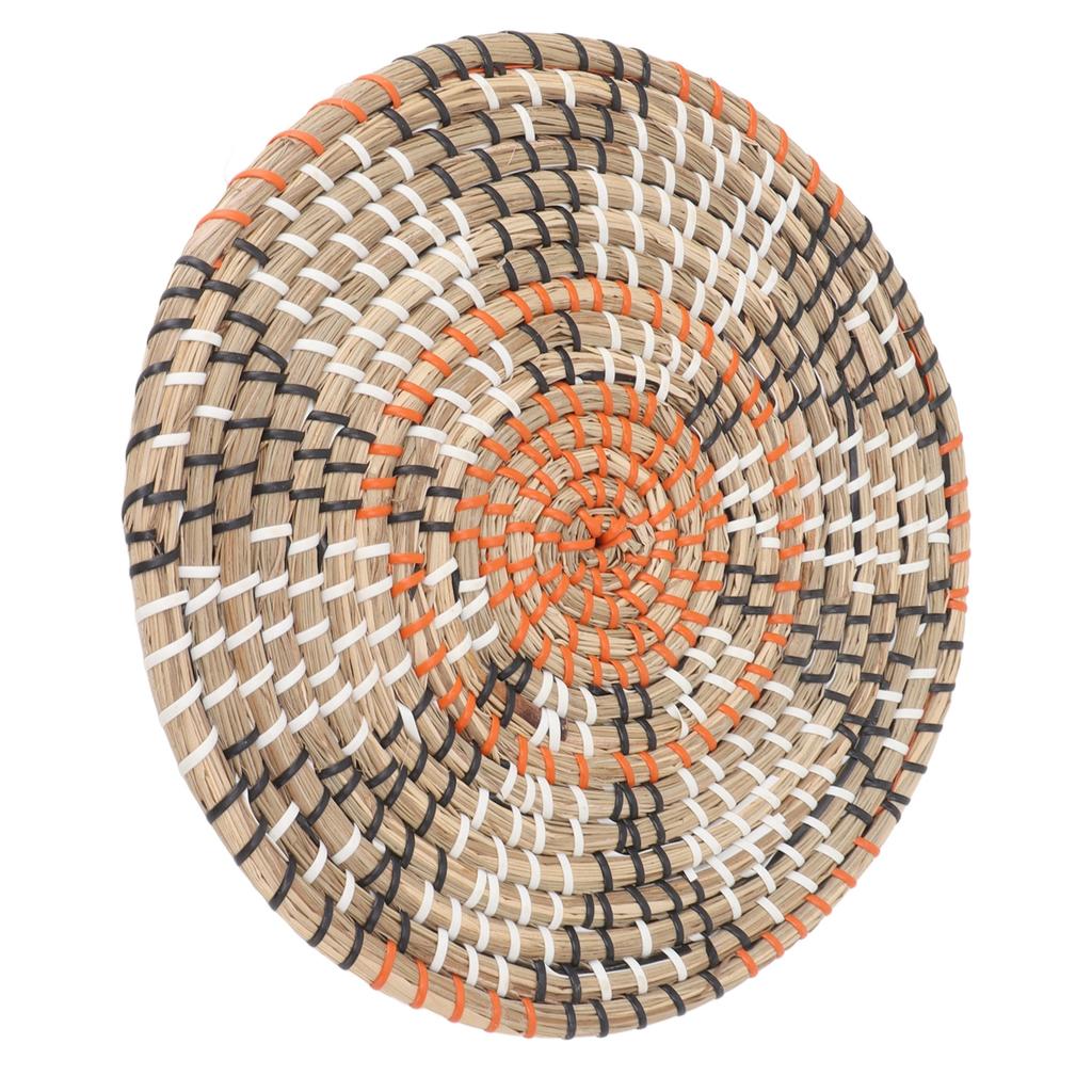 Grass Woven Placemats Nordic Innovative Round Placemats for Dining Table Home Decor Wall Decor