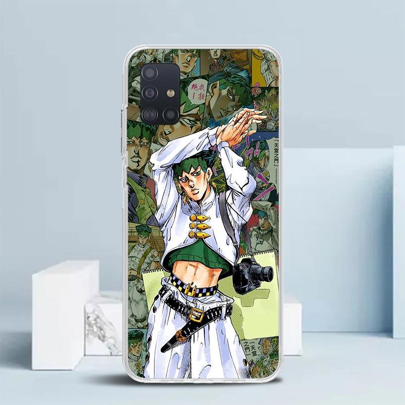 JoJo Adventure Rohan Kishibe Soft Cover for Samsung Galaxy A12 A22 A32 A52 A72 A02S Phone Case Note 20 Ultra 10 S10 Plus A51 A71