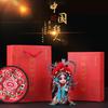 Chinese Style Peking Opera Characters Facial Masks Beijing Souvenirs Silk Figures Decorative Ornaments Collectible Handicraft