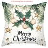 Christmas Decorative Pillows Merry Christmas 2D Printed Polyester pillowcase, sofa decorative cushion cov Headboard Pillow