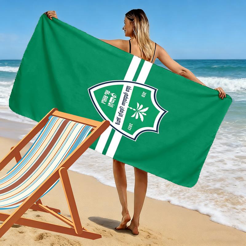 Al Ahli FC Print Beach Towel, Large Soft Quick Dry Towel for Beach Camping Swimming