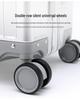Aluminum-Magnesium Alloy Suitcase: 20-Inch Trolley & 24-Inch Travel Luggage with Password Lock