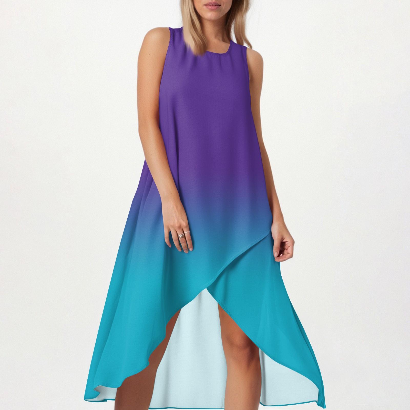 

Женское свободное повседневное модное платье с квадратным круглым вырезом, однотонное, пляжная юбка с разрезом сбоку, без рукавов, юбка из хлопка и льна XXL