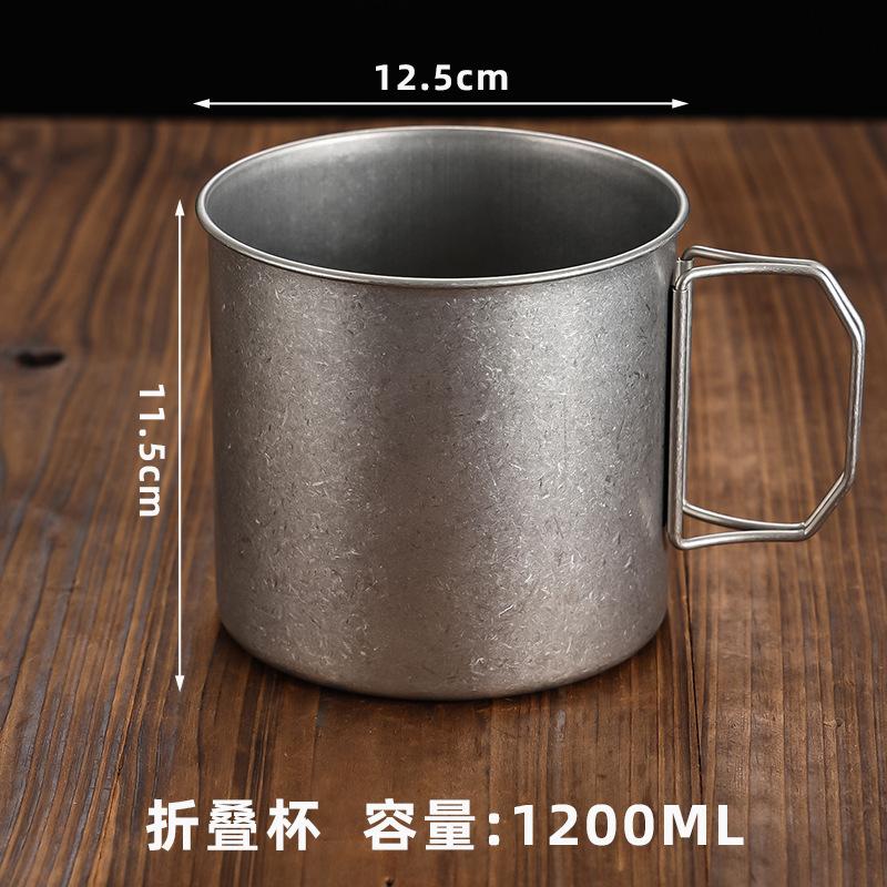 Retro Stainless Steel Coffee Cup  Milk Juice Beer Cup Durable Camping Travel Kitchen Restaurant Cup Outdoor Camping Water Mugs
