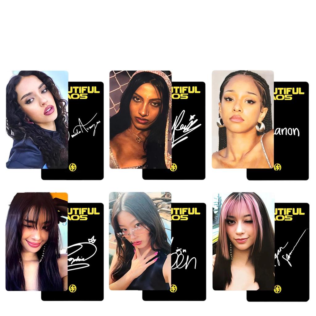 Girl Group Peripheral Accessories Girl Group Group Peripheral 6 Pcs Peripheral Card