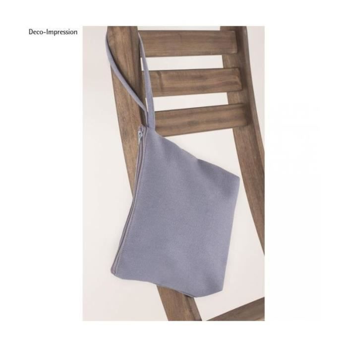 Trousse De Maquillage - Rayher - Gris Souris - Fermeture Éclair - Customisable