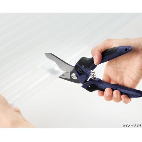 Takagi TAKAGI Corrugated Sheet Scissors TMS-210N, Cutting Tool, Stainless Steel Blade, Rust-Resistant, Spring-Equipped, Rubber Grip, Non-Insulated Too