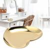 Floral Stainless Steel Bathroom Tray Decorative Organizer for Jewelry Cosmetics and Rings Modern Decor Accessory Perfect Gift