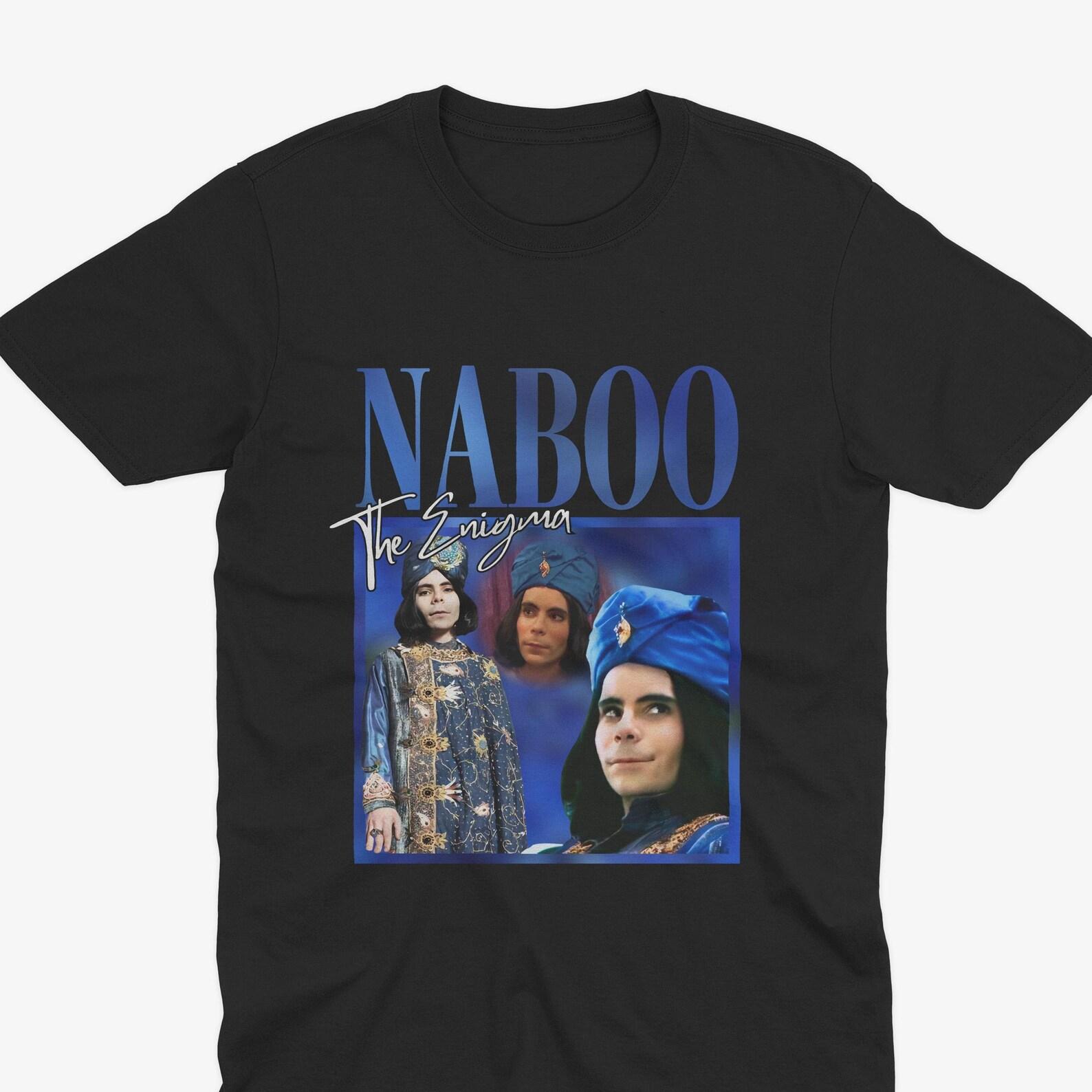 Retro NABOO T-Shirt, The Mighty Boosh T-Shirt, Mighty Boosh Gift, Naboo Mighty Boosh Howard Moon Old Gregg Naboo The Enigma Mighty Boosh Tee S