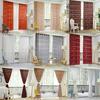 1 PCS Sarmaşık Yaprakları Tül Kapı Pencere Perde Örtüsü Paneli Sırf Eşarp Valances