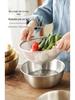 316 Stainless Steel Kitchen Colander Set - 2-Piece for Washing Vegetables, Fine Mesh Strainer for Draining, Rinsing, and Filtering Rice.