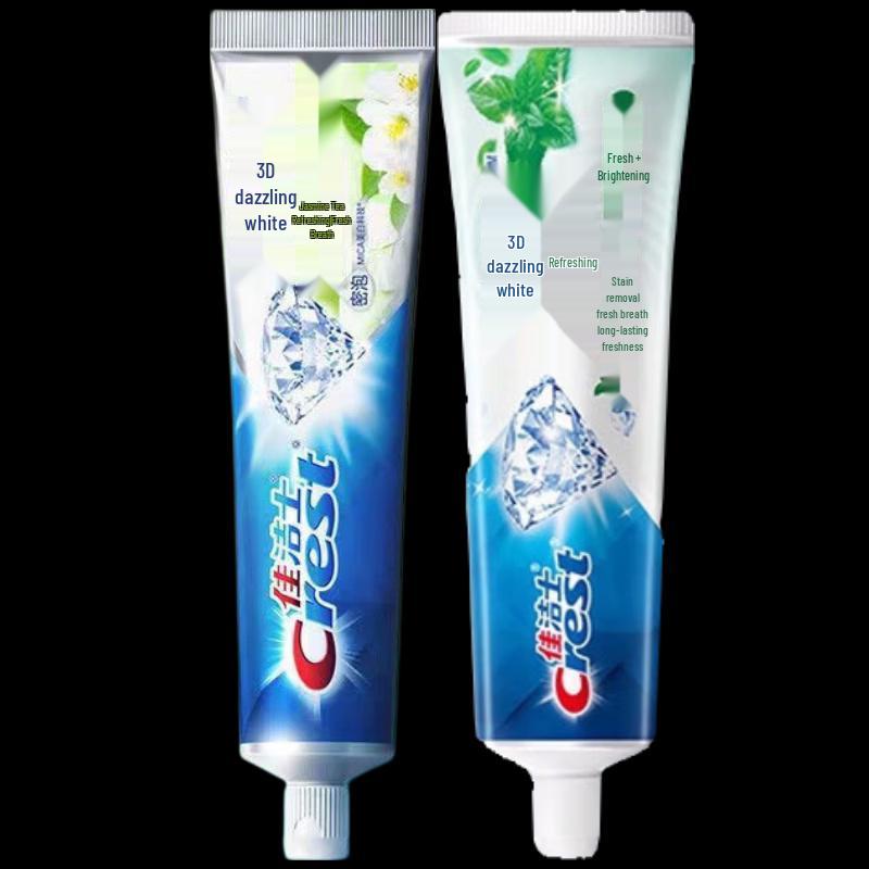 Crest Dazzling White Dual Effect Toothpaste Twin Pack