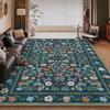 Flower Theme Pattern Area Mat Bohemian Water-Absorbent Non-Slip Carpet for Indoor and Outdoor Use Multi-scene Home Decor Mat