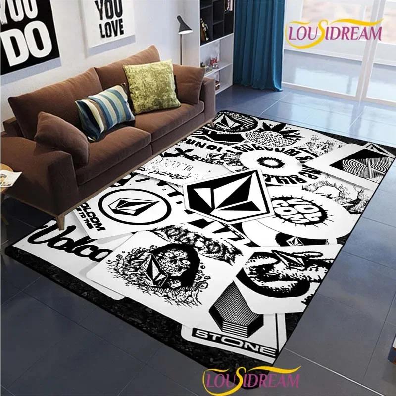 Moderner Markenteppich für Wohnzimmer, Schlafzimmer, Tischdekoration, Küchentür, rutschfeste Fußmatten, Alfombra Geburtstagsgeschenk